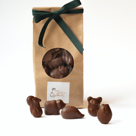 50 petits animaux chocolat au lait bio