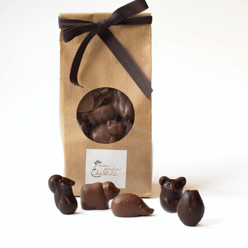 50 petits animaux chocolat noir et lait
