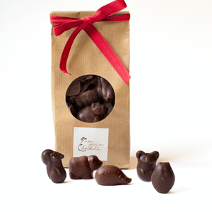 50 petits animaux chocolat noir bio