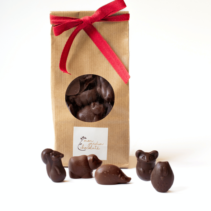 50 petits animaux chocolat noir bio