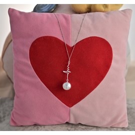 Bijou de grossesse bola avec chaîne - spirales argent