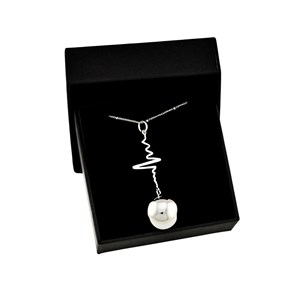 Bijou de grossesse bola avec chaîne - spirales argent