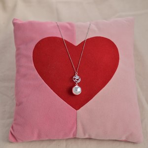 Bijou de grossesse bola avec chaîne - terre argent