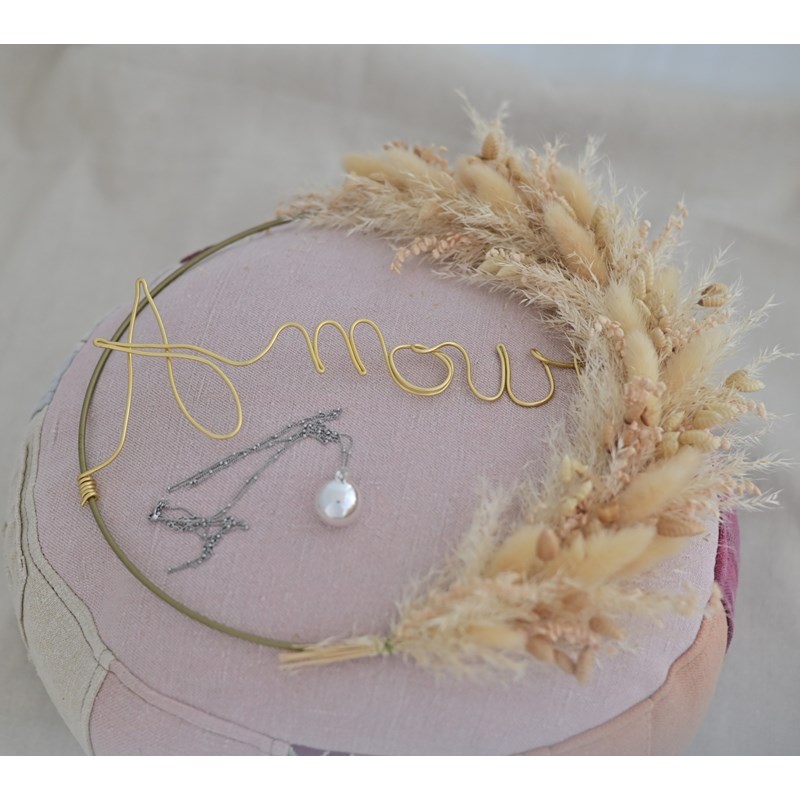 Bijou de grossesse bola avec chaîne - classique argent