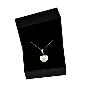 Bijou de grossesse bola avec chaîne - classique argent