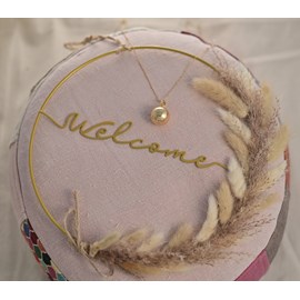 Bijou de grossesse bola avec chaîne - classique or