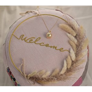 Bijou de grossesse bola avec chaîne - classique or