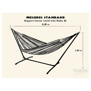 Hamac sur pied inka xl avec cloud black