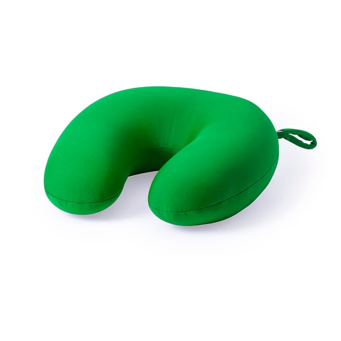 Tyenaza Portable Micro Mini Microbille Dos Coussin Rouleau Coussin Voyage Maison Sommeil Cou Soutien Confortable Protéger La Colonne Cervicale(Vert