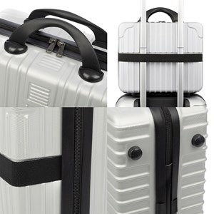 Necessaire rigide ultraléger en abs. Adaptable à un trolley. 14 pouces.