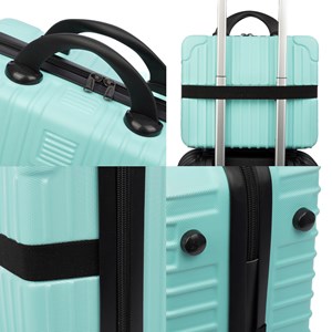 Nécessaire rigide ultra léger en abs. Adaptable à trolley. 14 pouces.