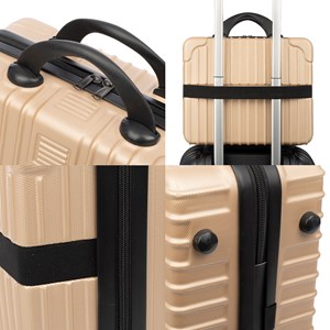 Nécessaire rigide ultraléger en abs. S'adapte au trolley. 14 pouces.