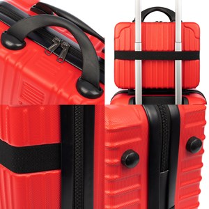 Nécessaire rigide ultraléger en abs. Adaptable à un trolley. 12 pouces.