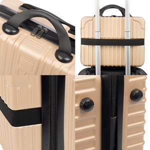 Necessaire rigide ultra léger en abs. Adaptable à trolley. 12 pouces.