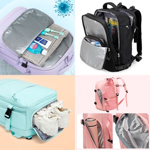 Grand sac de voyage cabine à grande capacité avec multicompartiment.