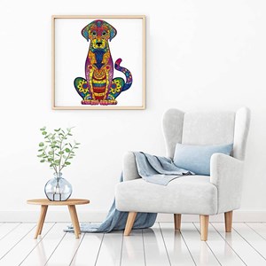 Puzzle en bois avec design de chien. 300 pièces.