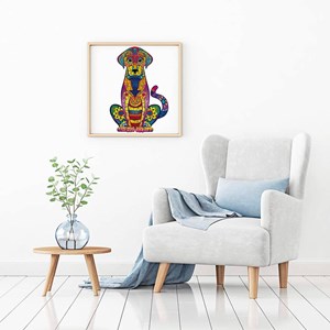 Puzzle en bois avec design de chien. 200 pièces.