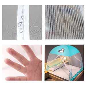 Rideau anti-moustiques pliable pour lit enfant avec double porte, design unicorn