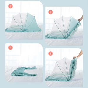 Moustiquaire pliante pour enfants 110x60x65cm, de 0 à 3 ans.