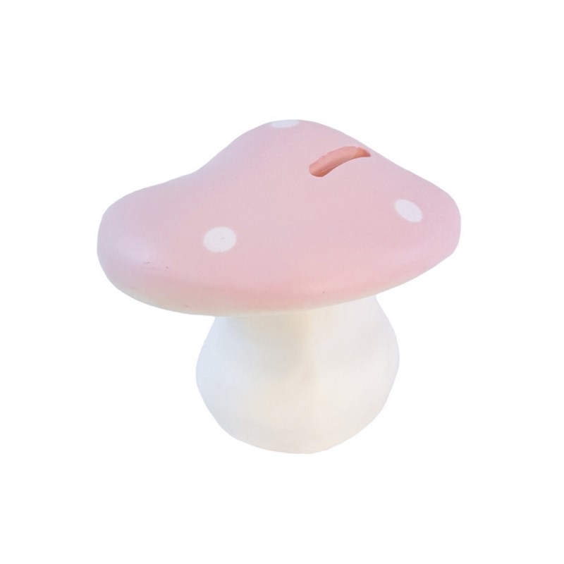 Tirelire champignon - rose