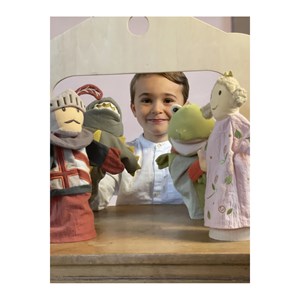 Marionette grenouille - 26 cm