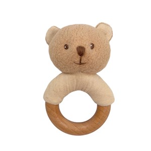 Hochet en bois marcel ourson
