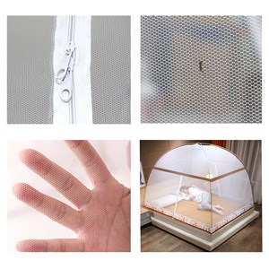 Moustiquaire pliable pour enfant pour lit avec double porte, design forêt. 150cm