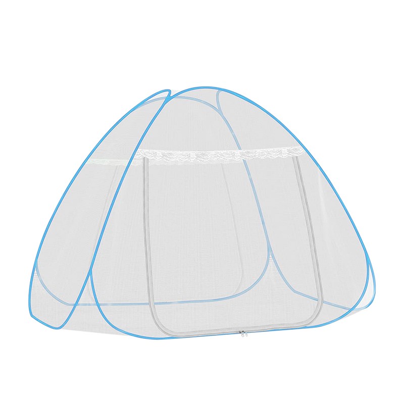 Moustiquaire pliable pour lit avec double porte. 120x190cm