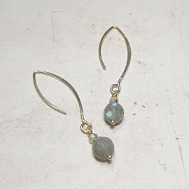 Boucles d'oreilles talisman labradorite