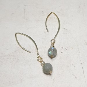 Boucles d'oreilles talisman labradorite