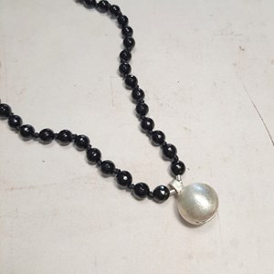 Mala onyx et appeleur d’anges argent 925
