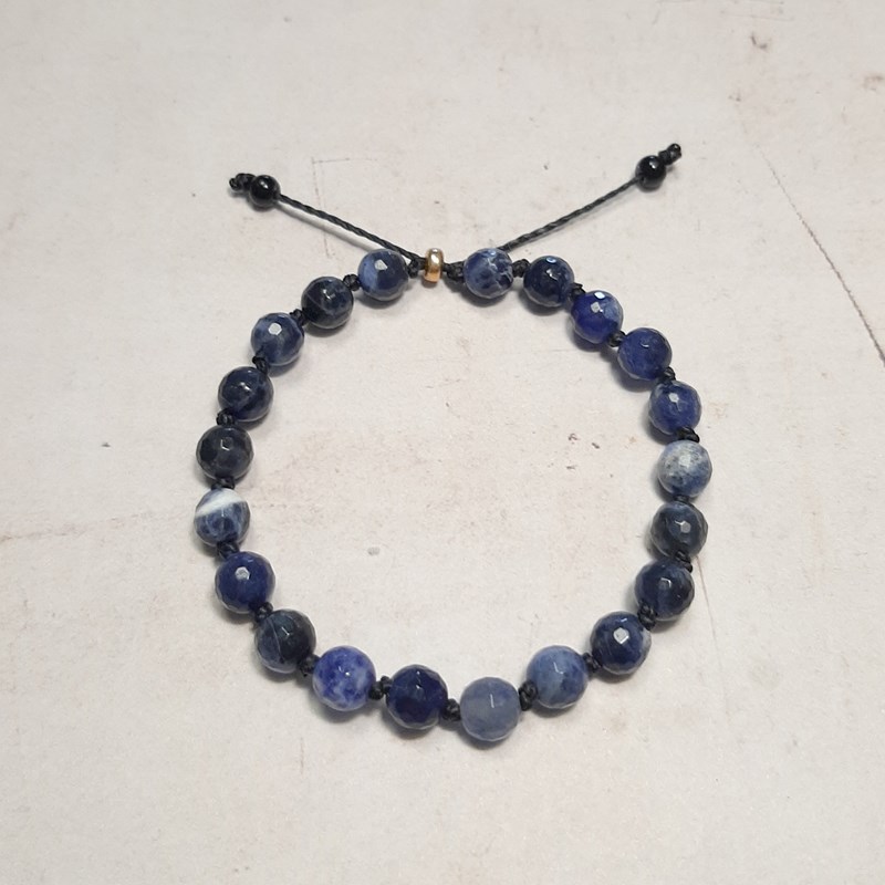 Bracelet coulissant - sodalite