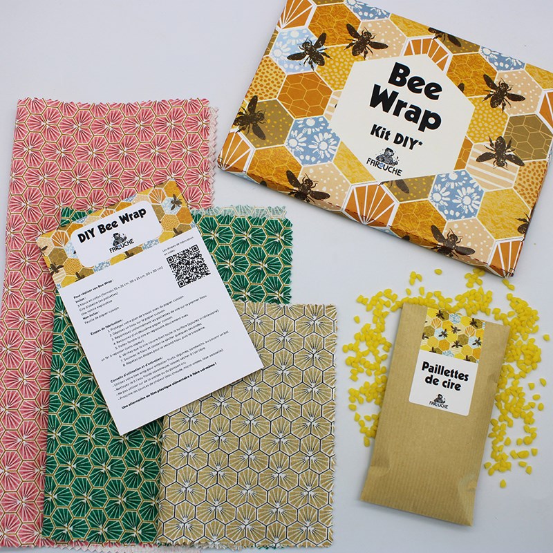 Kit 3 bee wrap a faire soi-meme