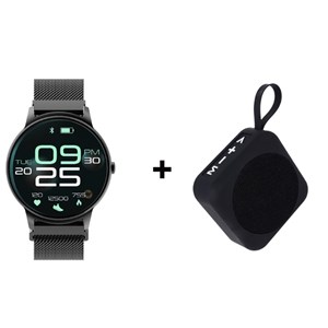Montre connectée forever forevive 2 sb-330 noir avec enceinte bluetooth 3w