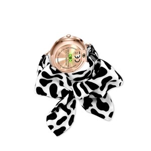 Montre connectée forever lucca sb-370 rose or - bande tachetée