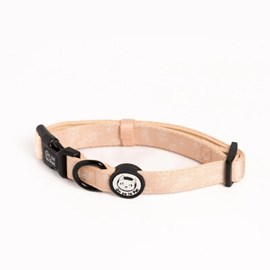Collier pour chien rembourré et résistant - beige tropical - taille xs