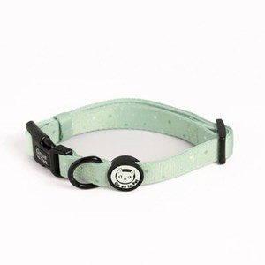 Collier pour chien rembourré et résistant - vert pastel - taille xs