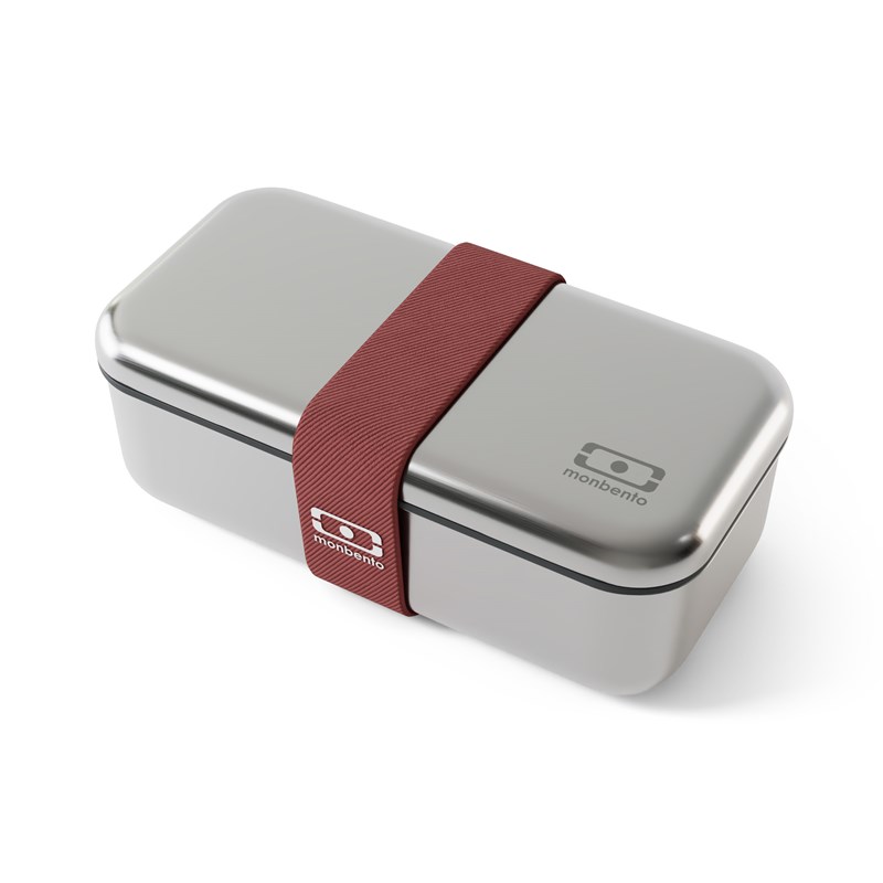 Lunch box en métal 700ml rose moka
