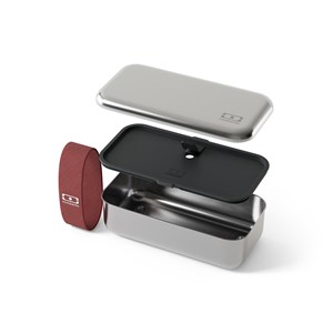 Lunch box en métal 700ml rose moka