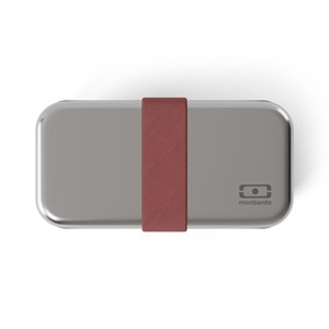 Lunch box en métal 700ml rose moka