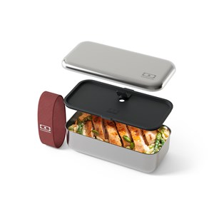 Lunch box en métal 700ml rose moka