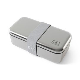 Lunch box en métal 700ml gris coton