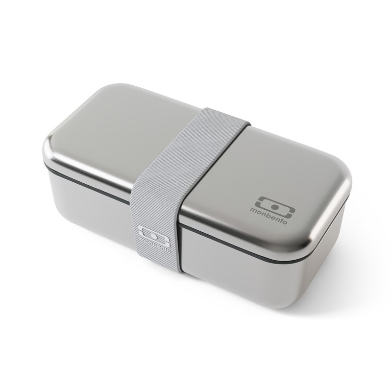 Lunch box en métal 700ml gris coton