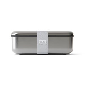 Lunch box en métal 700ml gris coton