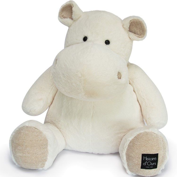 Histoire D'Ours - Peluche géante hippopotame hip'chic (85 cm)