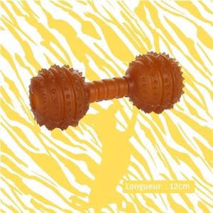 Jouet chien - haltères caoutchouc naturel