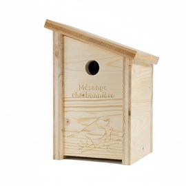 Nichoir en bois pour mésange charbonnière