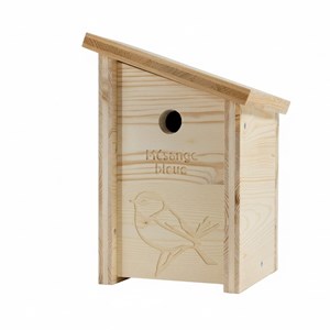 Nichoir en bois pour mésange bleue