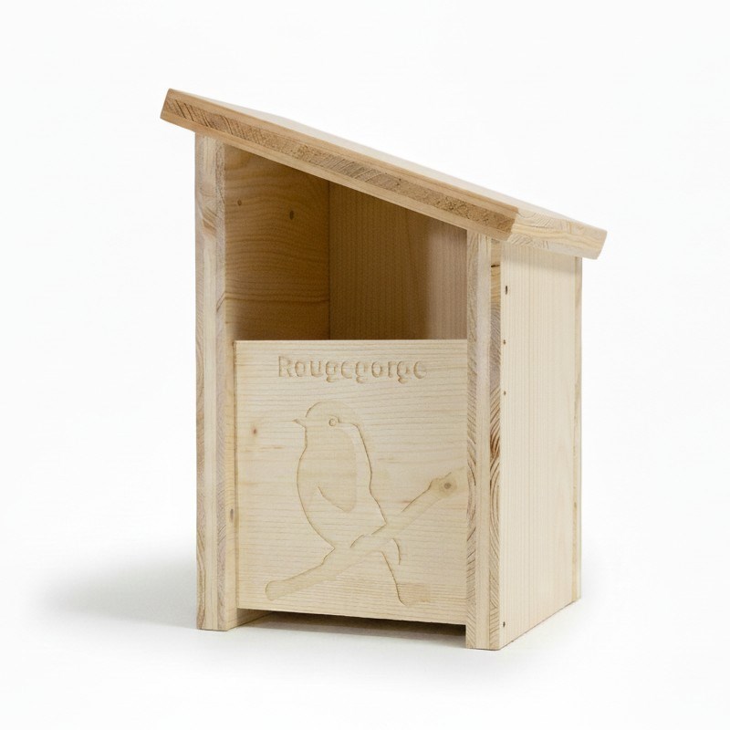 Nichoir en bois pour rougegorge