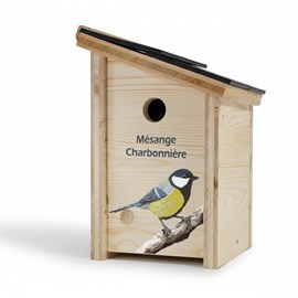 Nichoir pour mésange charbonnière prestige - décor